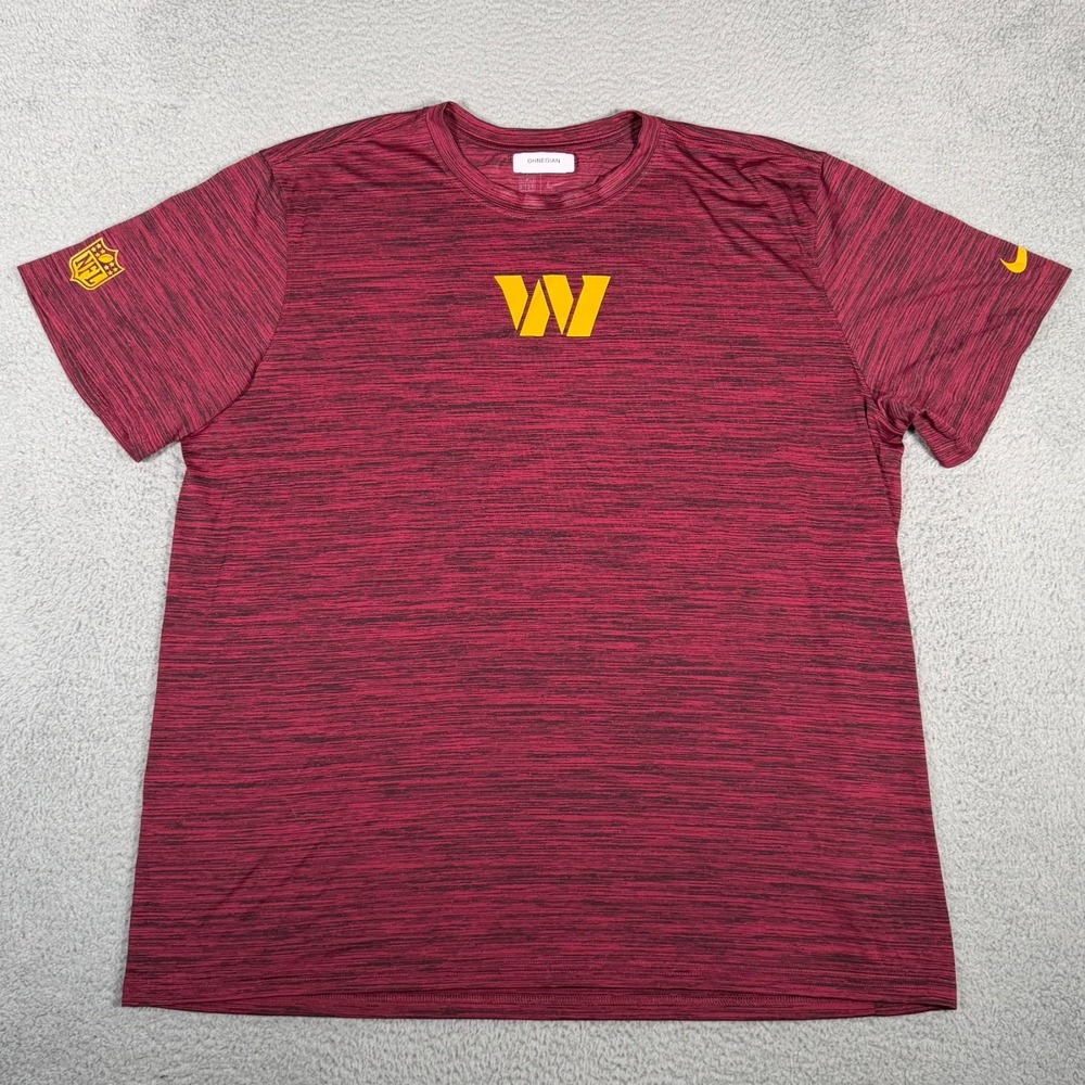Washington Commanders Shirt Mens 2XL Maroon Nike Dri-Fit Team Issued Football